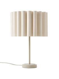 Lampa stołowa z lnu Aguilar, Beżowy, Ø 32 x W 46 cm