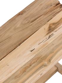 Stołek z drewna tekowego Lawas, Naturalne drewno tekowe pochodzące z recyklingu, Drewno tekowe, S 50 x W 46 cm