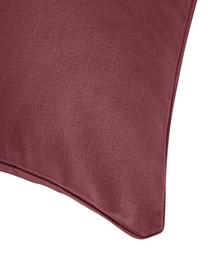 Federa in flanella di cotone rosso scuro Biba, Rosso scuro, Larg. 50 x Lung. 80 cm
