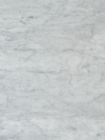 Mesa de centro de mármol con forma orgánica Naruto, Tablero: mármol, Patas: madera de roble, Madera de roble, mármol blanco, An 140 x F 80 cm