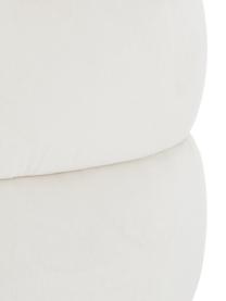 Panca imbottita in velluto bianco crema Alto, Rivestimento: velluto (100% poliestere), Struttura: legno di pino massiccio, , Velluto bianco crema, Larg. 110 x Alt. 47 cm