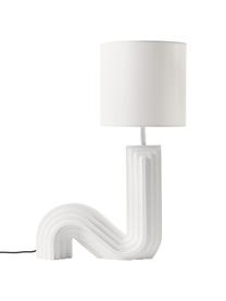 Lampa stołowa Luomo, Złamana biel, S 43 x W 61 cm