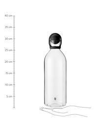 Wasserkaraffe Cool-It mit Verschluss, 1.5 L, Verschluss: Gummi, Schwarz,Transparent, H 31 cm, 1.5 L