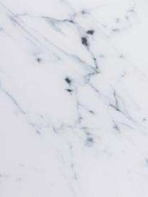Salontafel Alisma met glazen tafelblad, Tafelblad: glas, mat bedrukt, Frame: vermessingd staal, Wit, gemarmerd, goudkleurig, B 90 x D 60 cm