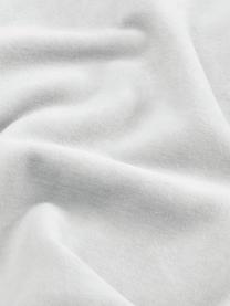 Effen fluwelen kussenhoes Dana in lichtgrijs, 100% katoenfluweel, Lichtgrijs, B 40 x L 40 cm
