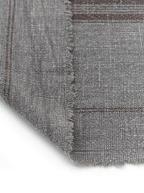 Bieżnik z bawełny z frędzlami Ripo, 100% bawełna, Ciemny szary, melanżowy, czarny, S 40 x D 140 cm
