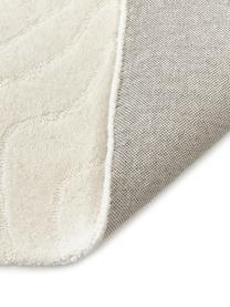 Tapis en laine tufté main Aaron, Blanc crème, larg. 160 x long. 230 cm (taille M)