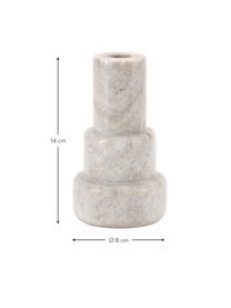 Mramorový svícen Stone, Mramor, Béžový mramor, Ø 8 cm, V 14 cm