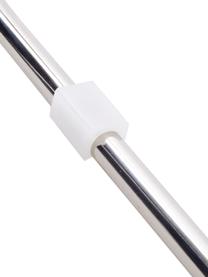 Sedia con braccioli in velluto Isla, Rivestimento: velluto (poliestere) Con , Gambe: metallo rivestito, Velluto bianco crema, argentato, Larg. 60 x Prof. 62 cm
