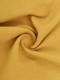 Housse de coussin en coton jaune Mads, 100 % coton, Jaune moutarde, larg. 40 x long. 40 cm