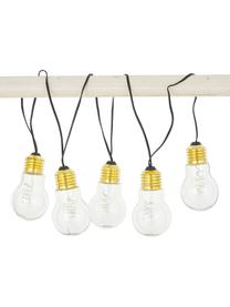 LED-Lichterkette Bulb mit Timerfunktion, 100 cm, 5 Lampions, Lampions: Kunststoff, Transparent, Goldfarben, L 100 cm