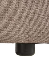 Canapé d'angle modulable Lennon, Tissu brun, larg. 238 x prof. 180 cm, méridienne à gauche