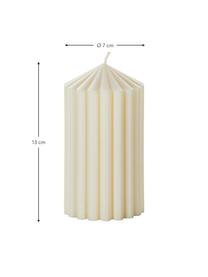 Kerze Siena, Wachs, Cremeweiß, Ø 7 x H 13 cm