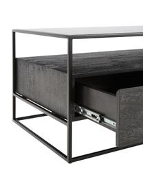 Konferenční stolek Theodor, Mangové dřevo, černá, Š 100 cm, H 55 cm