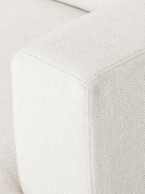 XL hoekbank Tribeca in beige, Bekleding: polyester, Frame: massief grenenhout, Poten: massief gelakt beukenhout, Geweven stof beige, B 405 x D 228 cm