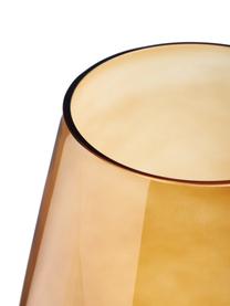 Mundgeblasene Vase Joyce in Bernsteinfarben, Glas, Braun, Ø 17 x H 21 cm