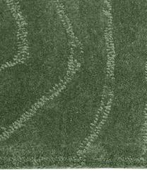 Tapis en laine tufté main Aaron, Vert foncé, larg. 80 x long. 150 cm (taille XS)