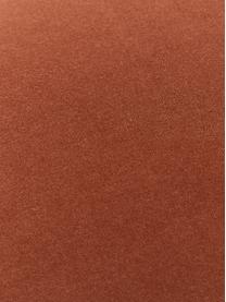 Effen fluwelen kussenhoes Dana in roodbruin, 100% katoenfluweel, Roodbruin, B 30 x L 50 cm