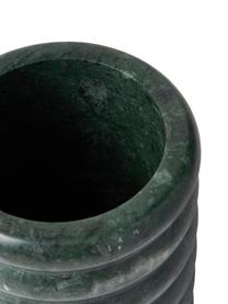 Mramorový kelímek na zubní kartáčky Orta, Mramor, Zelená, mramorovaná, Ø 8 cm, V 12 cm