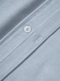 Flanell-Bettdeckenbezug Biba, Webart: Flanell Flanell ist ein k, Hellblau, B 135 x L 200 cm