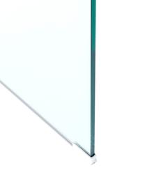 Schreibtisch Club aus Glas, Glas, Transparent, B 125 x T 60 cm