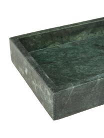 Kleines Deko-Tablett Venice aus Marmor, Marmor, Grün, marmoriert, B 30 x T 15 cm