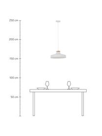 Závěsné svítidlo ve skandinávském stylu Malm, Bílá, Ø 40 cm, V 20 cm