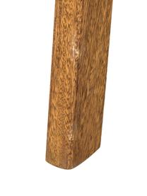 Stołek z drewna tekowego Dingklik, Drewno tekowe bejcowane, Drewno tekowe bejcowane na ciemny brązowy, Ø 35 x W 50 cm