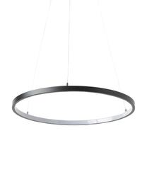 LED hanglamp Breda, Lampenkap: gecoat metaal, Baldakijn: gecoat metaal, Zwart, Ø 50 x H 150 cm