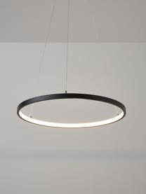 Lámpara de techo LED Breda, Pantalla: metal recubierto, Anclaje: metal recubierto, Cable: plástico, Negro, Ø 50 x Al 150 cm