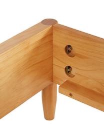 Łóżko z litego drewna sosnowego bez zagłówka Windsor, Lite drewno sosnowe z certyfikatem FSC, Brązowy, 140 x 200 cm