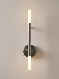 Veľká nástenná LED lampa Gratia, Chrómová, biela, Š 10 x V 45 cm