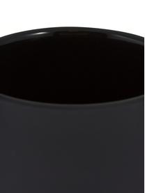 Dozownik do mydła z kamionki Ume, Czarny, matowy, Ø 8 x W 13 cm