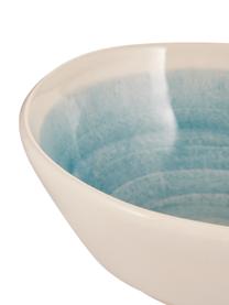Handgemachte Schälchen Pure matt/glänzend mit Farbverlauf, 6 Stück, Keramik, Blau, Weiß, Ø 16 cm