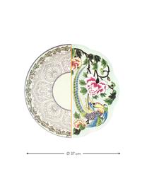 Tischset Hybrid mit abstraktem Design, Kunststoff, Grün, Ø 37 cm