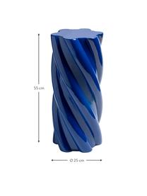 Bijzettafel Marshmallow, Glasvezel, Donkerblauw, B 25 x H 55 cm