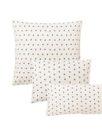 Baumwoll-Kopfkissenbezug Amma mit Tupfen-Muster, Webart: Renforcé Fadendichte 144 , Beige, B 40 x L 80 cm