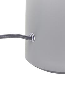 Tafellamp Niko in grijs, Lampenkap: gecoat metaal, Lampvoet: gecoat metaal, Grijs, Ø 35 x H 55 cm