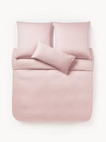 Povlak na přikrývku z bavlněného saténu Comfort, Růžová, Š 200 cm, D 200 cm