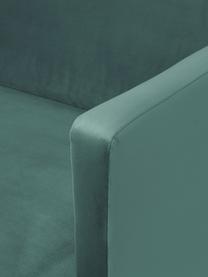 Samt-Sofa Fluente (2-Sitzer) mit Metall-Füßen, Bezug: Samt (Hochwertiger Polyes, Gestell: Massives Kiefernholz, FSC, Füße: Metall, pulverbeschichtet, Samt Hellgrün, B 166 x T 85 cm