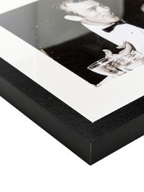 Ingelijste fotoprint Pier Abgeli and James Dean, Afbeelding: digitale print op papier, Lijst: gelakt beukenhout, plexig, Afbeelding: sepia. Lijst: zwart, B 43 x H 33 cm