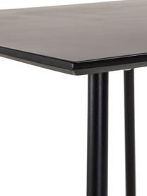 Kleiner Metall-Esstisch Mathis, 75 x 75 cm, Tischplatte: Verzinkte Stahl- und Zeme, Beine: Metall, Pulverbeschichtet, Schwarz, B 75 x T 75 cm