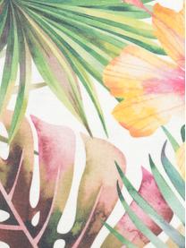 Federa arredo da esterno con stampa tropicale Kokamo, 100% Dralon® poliacrilico, Multicolore, Larg. 40 x Lung. 40 cm