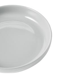 Piatto fondo in porcellana Nessa 4 pz, Porcellana a pasta dura di alta qualità, Grigio chiaro, Ø 21 cm