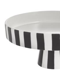 Plat à gâteaux en céramique Toppu, Céramique, Blanc, noir, Ø 20 x haut. 9 cm