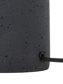 Lampa stołowa z betonową podstawą Kaya, Klosz: beżowy Podstawa lampy: ciemny szary Kabel: czarny, Ø 29 x W 52 cm