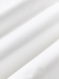 Housse de couette en coton avec volants et ourlet brodé Atina, Jaune, blanc, larg. 200 x long. 200 cm
