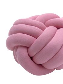 Spletený polštář Twist, Růžová, Ø 30 cm