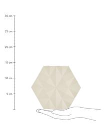 Panonderzetter Ori, 2 stuks, Siliconen, Zandkleurig, L 16 x B 14 cm