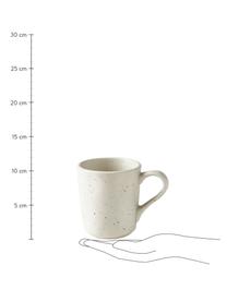 Tasses à café Marlee, 4 pièces, Grès cérame, Blanc crème, Ø 9 x haut. 10 cm